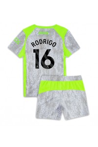 Fotbalové Dres Manchester City Rodri Hernandez #16 Dětské Třetí Oblečení 2025-26 Krátký Rukáv (+ trenýrky)